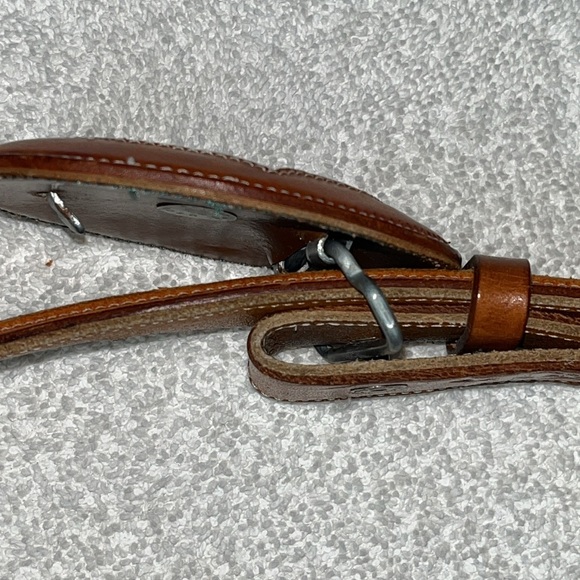 Leather Snake Skin Belt Size 34 Made in Mexico Rodeo Cowgirl Western - Picture 14 of 14